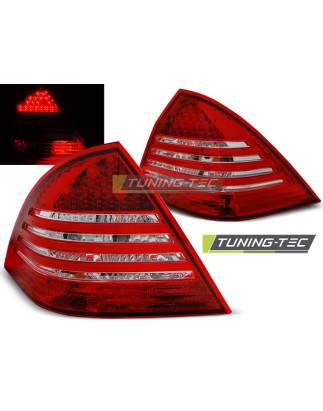 Fanali Posteriori LED Rosso/bianco per Mercedes-Benz Classe C W203 2000-2004 (Cod. TT-LDME59)