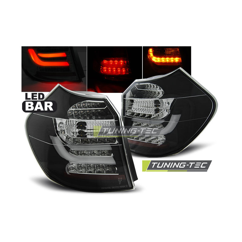 Fanali Posteriori LED Nero per BMW E87 2004-08/2007 (Cod. TT-LDBM85)