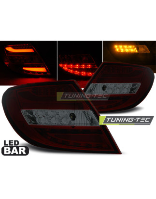 Fanali Posteriori LED Rosso Fumé per Mercedes-Benz Classe C W204 2007-2010 (Cod. TT-LDME69)