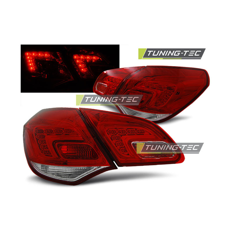 Fanali Posteriori LED Rosso/bianco per Opel Astra J 2010-2015 (Cod. TT-LDOP44)