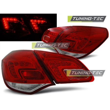 Fanali Posteriori LED Rosso/bianco per Opel Astra J 2010-2015 (Cod. TT-LDOP44)