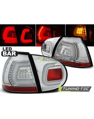 Fanali Posteriori LED Cromato per Volkswagen Golf 5 10/2003-2009 (Cod. TT-LDVWA1)