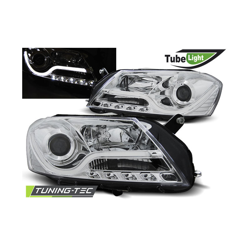 Fari Anteriori Cromato per Volkswagen Passat B7 10/2010-10/2014 (Cod. TT-LPVWI2)