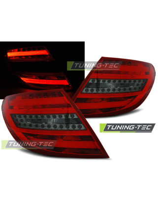 Fanali Posteriori LED Rosso Fumé per Mercedes-Benz Classe C W204 2007-2010 (Cod. TT-LDME66)