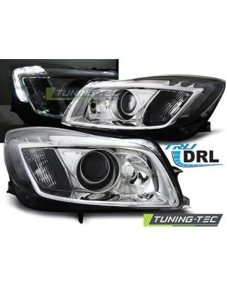 Fari Anteriori con Luci Diurne Luci Diurne DRL Cromato per Opel Insignia Tru 2008-2012 (Cod. TT-LPOP