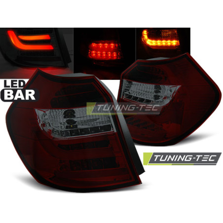 Fanali Posteriori LED Rosso Fumé per BMW E87/E81 Lci 09/2007-2011 (Cod. TT-LDBM88)