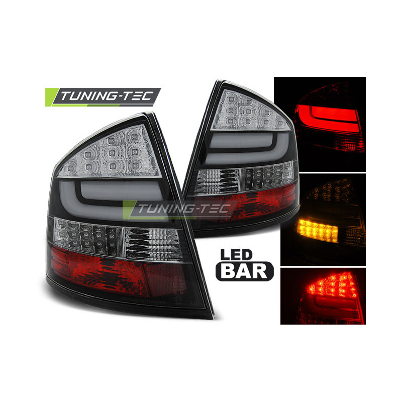 Fanali Posteriori LED Nero per Skoda Octavia Ii 2004-2012 (Cod. TT-LDSK14)