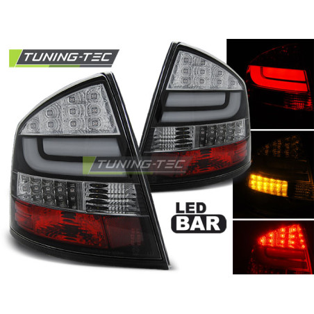 Fanali Posteriori LED Nero per Skoda Octavia Ii 2004-2012 (Cod. TT-LDSK14)