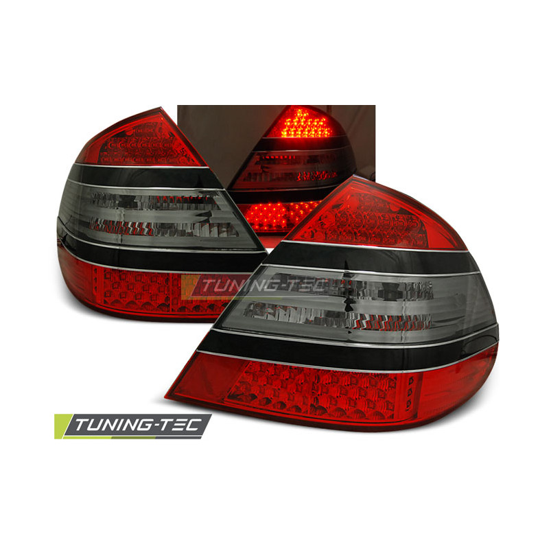 Fanali Posteriori LED Rosso Fumé per Mercedes-Benz W211 Classe E 03/2002-04/2006 (Cod. TT-LDME18)