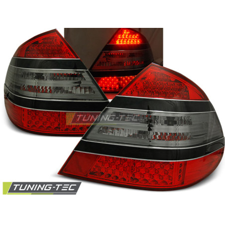 Fanali Posteriori LED Rosso Fumé per Mercedes-Benz W211 Classe E 03/2002-04/2006 (Cod. TT-LDME18)