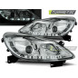 Fari Anteriori con Luci Diurne Luci Diurne Cromato per Opel Corsa D 04/2006-2011 (Cod. TT-LPOP49)