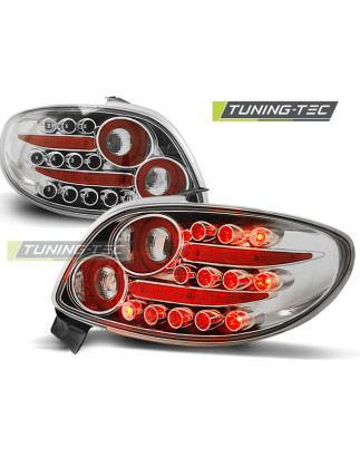 Fanali Posteriori LED Cromato per Peugeot 206 Dal 10/1998 (Cod. TT-LDPE11)