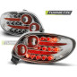 Fanali Posteriori LED Cromato per Peugeot 206 Dal 10/1998 (Cod. TT-LDPE11)