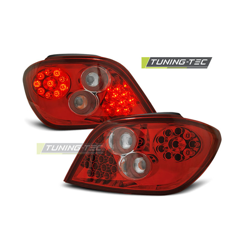Fanali Posteriori LED Rosso/bianco per Peugeot 307 04/2001-2007 (Cod. TT-LDPE02)