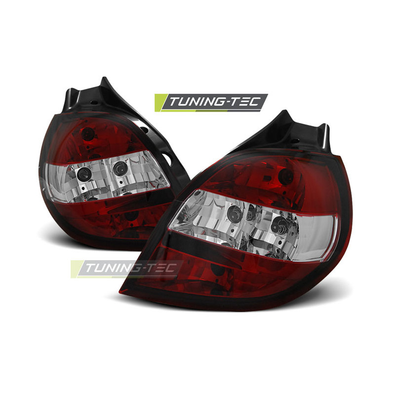 Fanali Posteriori Rosso/bianco per Renault Clio 3 09/2005-04/2009 (Cod. TT-LTRE24)