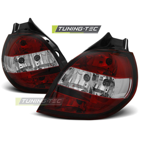 Fanali Posteriori Rosso/bianco per Renault Clio 3 09/2005-04/2009 (Cod. TT-LTRE24)