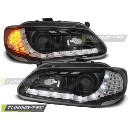 Fari Anteriori con Luci Diurne Luci Diurne Nero per Renault Megane/scenic 1996-02/1999 (Cod. TT-LPRE