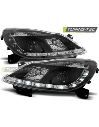 Fari Anteriori con Luci Diurne Luci Diurne Nero per Opel Corsa D 04/2006-2011 (Cod. TT-LPOP50)