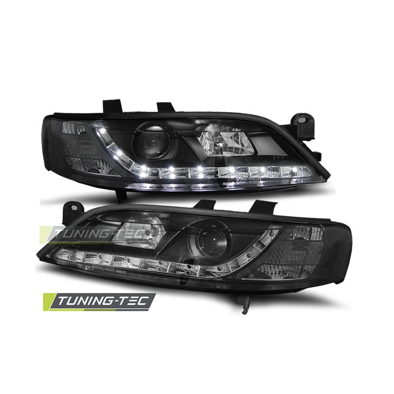 Fari Anteriori con Luci Diurne Luci Diurne Nero per Opel Vectra B 11/1995-12/1998 (Cod. TT-LPOP54)