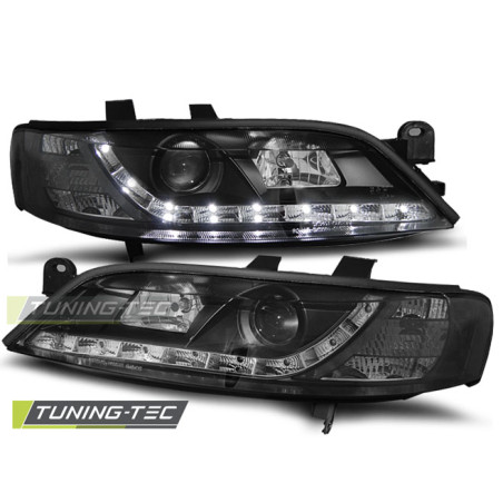 Fari Anteriori con Luci Diurne Luci Diurne Nero per Opel Vectra B 11/1995-12/1998 (Cod. TT-LPOP54)
