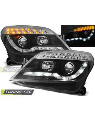 Fari Anteriori con Luci Diurne Luci Diurne Nero per Opel Astra H 03/2004-2010 (Cod. TT-LPOP52)