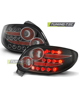 Fanali Posteriori LED Nero per Peugeot 206 Dal 10/1998 (Cod. TT-LDPE12)