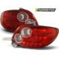 Fanali Posteriori LED Rosso/bianco per Peugeot 206 Dal 10/1998 (Cod. TT-LDPE13)