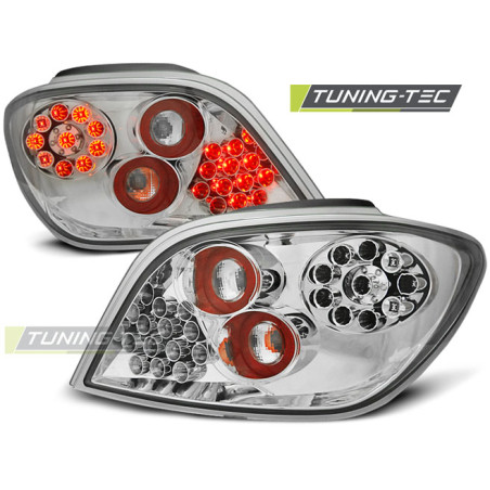 Fanali Posteriori LED Cromato per Peugeot 307 04/2001-2007 (Cod. TT-LDPE03)