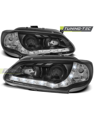 Fari Anteriori con Luci Diurne Luci Diurne Nero per Renault Megane/scenic 1996-02/1999 (Cod. TT-LPRE