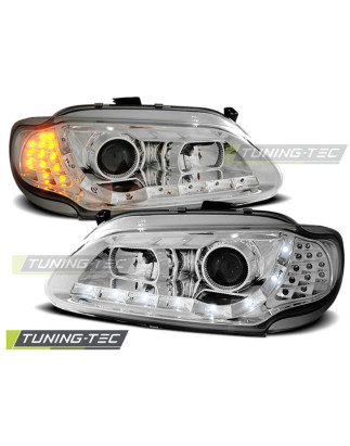 Fari Anteriori con Luci Diurne Luci Diurne Cromato per Renault Megane/scenic 1996-02/1999 (Cod. TT-L