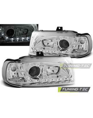 Fari Anteriori Luci Diurne Cromato per Seat Ibiza/cordoba/polo Variant 10/1993-08/1999 (Cod. TT-LPSE