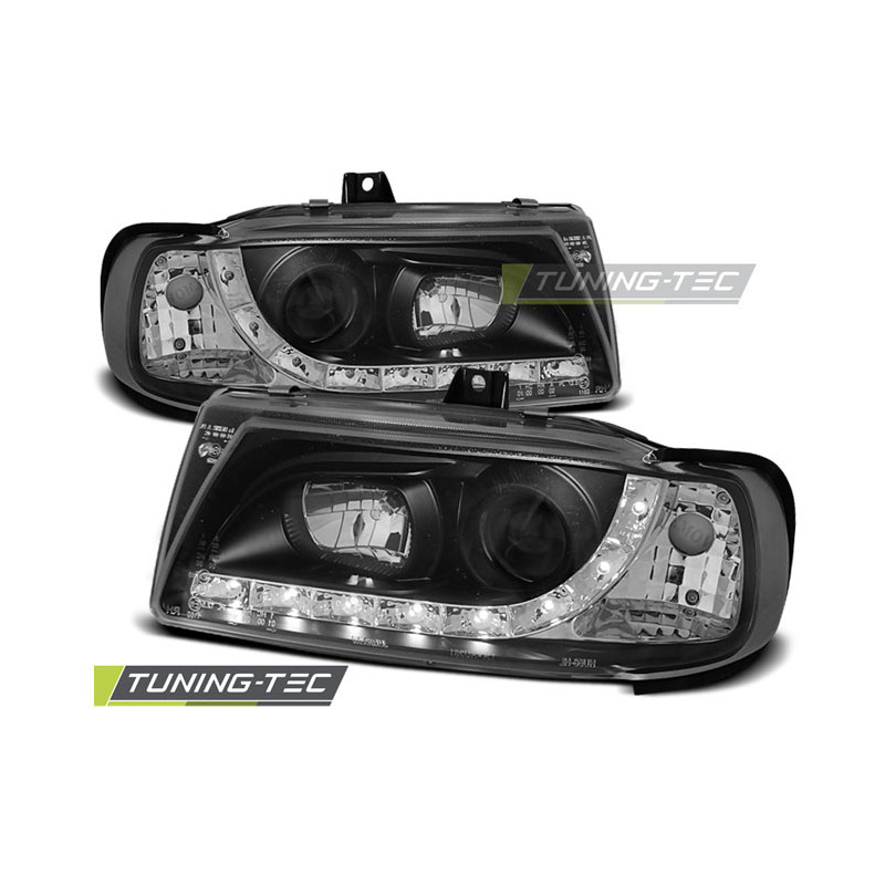Fari Anteriori Luci Diurne Nero per Seat Ibiza/cordoba/polo Variant 10/1993-08/1999 (Cod. TT-LPSE14)