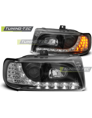 Fari Anteriori Luci Diurne Nero per Seat Ibiza/cordoba/polo Variant 10/1993-08/1999 (Cod. TT-LPSE16)