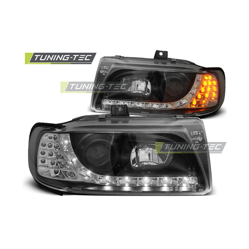Fari Anteriori Luci Diurne Nero per Seat Ibiza/cordoba/polo Variant 10/1993-08/1999 (Cod. TT-LPSE16)