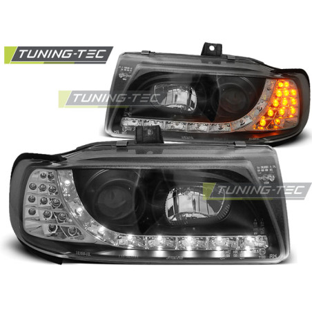 Fari Anteriori Luci Diurne Nero per Seat Ibiza/cordoba/polo Variant 10/1993-08/1999 (Cod. TT-LPSE16)