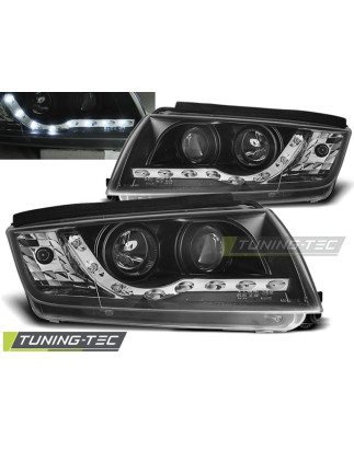 Fari Anteriori Luci Diurne Nero per Skoda Fabia 12/1999-2008 (Cod. TT-LPSK06)
