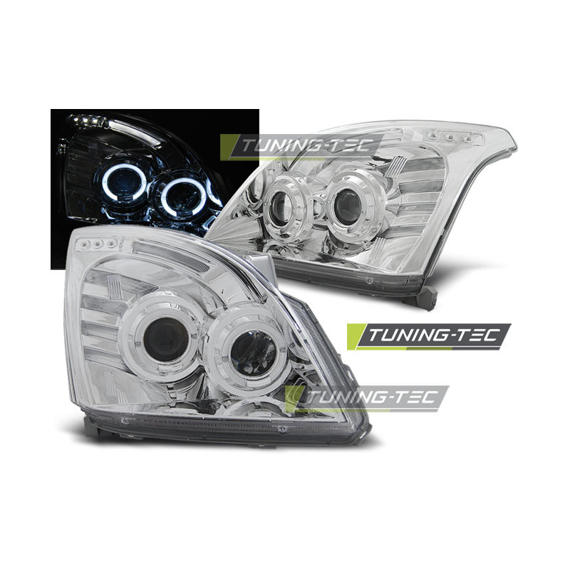 Fari Anteriori Angel Eyes per Toyota Land Cruiser 120 2003-2009 (Cod. TT-LPTO05)