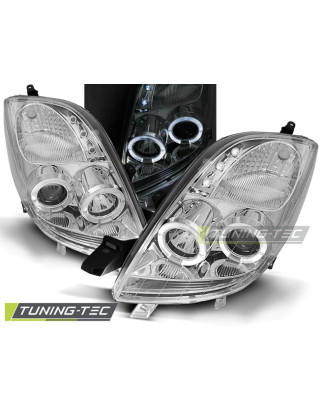 Fari Anteriori Angel Eyes per Toyota Yaris 2006-2009 (Cod. TT-LPTO03)
