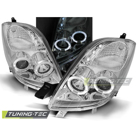 Fari Anteriori Angel Eyes per Toyota Yaris 2006-2009 (Cod. TT-LPTO03)