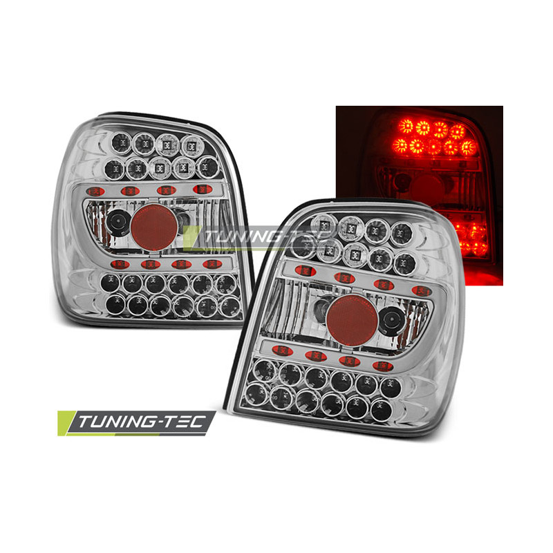 Fanali Posteriori LED Cromato per Volkswagen Polo 6N 10/1994-09/1999 (Cod. TT-LDVW64)