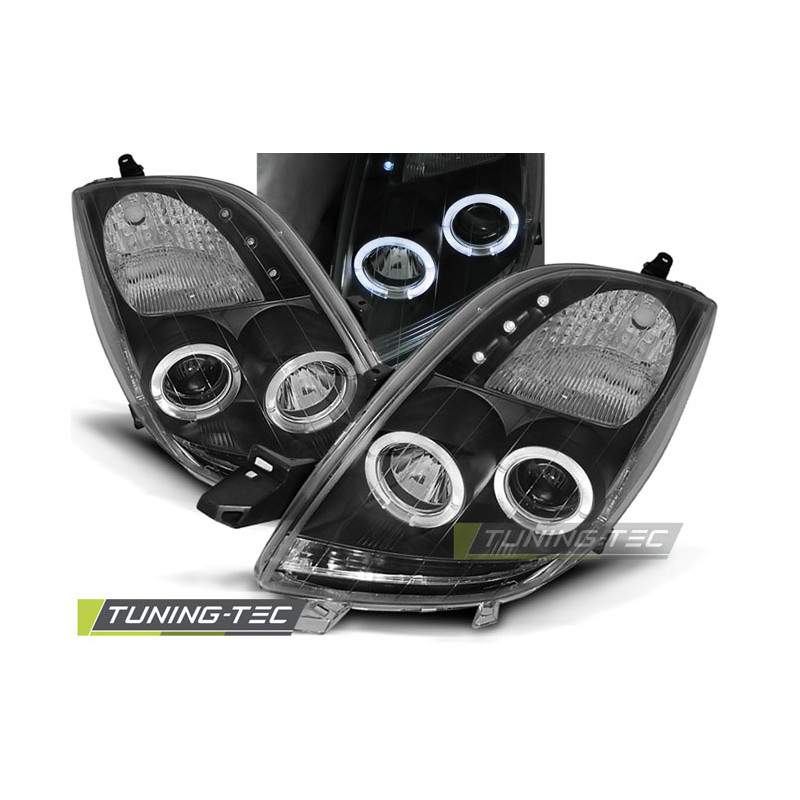 Fari Anteriori Angel Eyes per Toyota Yaris 2006-2009 (Cod. TT-LPTO04)