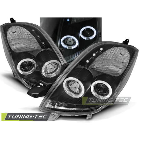 Fari Anteriori Angel Eyes per Toyota Yaris 2006-2009 (Cod. TT-LPTO04)