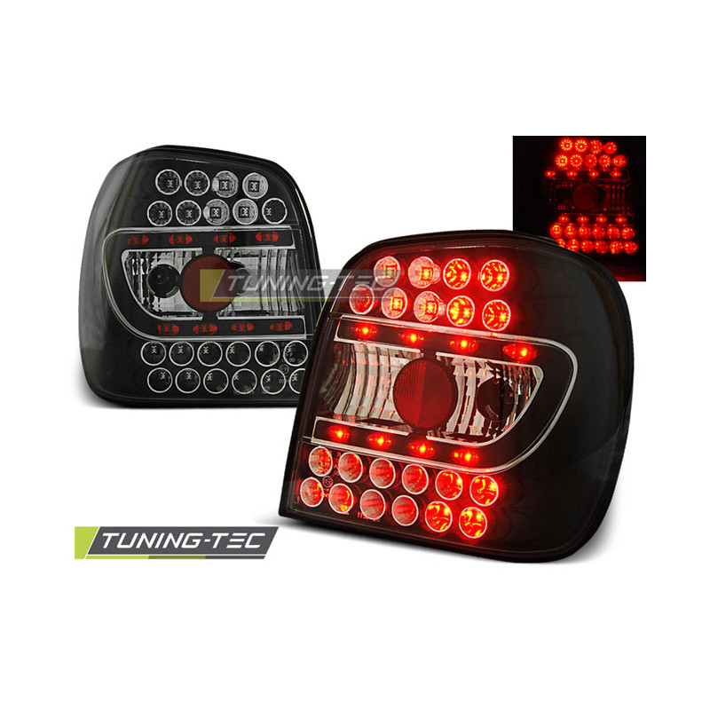 Fanali Posteriori LED Nero per Volkswagen Polo 6N 10/1994-09/1999 (Cod. TT-LDVW65)