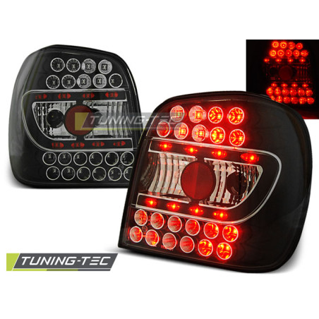 Fanali Posteriori LED Nero per Volkswagen Polo 6N 10/1994-09/1999 (Cod. TT-LDVW65)