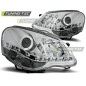 Fari Anteriori Luci Diurne Cromato per Volkswagen Polo 9N3 04/2005-2009 (Cod. TT-LPVWA5)