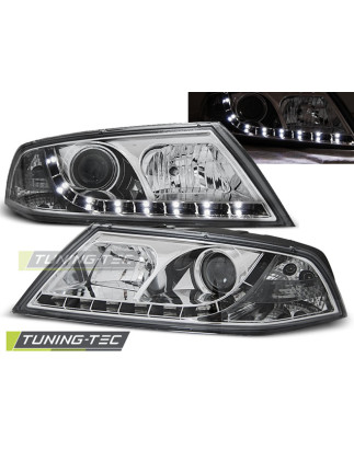 Fari Anteriori Luci Diurne Cromato per Skoda Octavia 2 03/2004-2008 (Cod. TT-LPSK09)