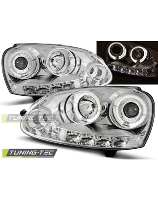 Fari Anteriori Angel Eyes per Volkswagen Golf 5 10/2003-2009 (Cod. TT-LPVWB7)
