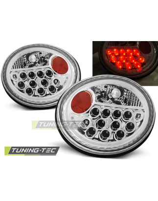 Fanali Posteriori LED Cromato per Volkswagen New Beetle 10/1998-2005 (Cod. TT-LDVW38)