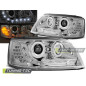 Fari Anteriori Luci Diurne Cromato per Volkswagen T5 04/2003-08/2009 (Cod. TT-LPVWA7)