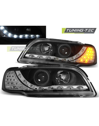 Fari Anteriori con Luci Diurne Luci Diurne Nero per Volvo S40/V40 02/1996-04/2000 (Cod. TT-LPVO10)
